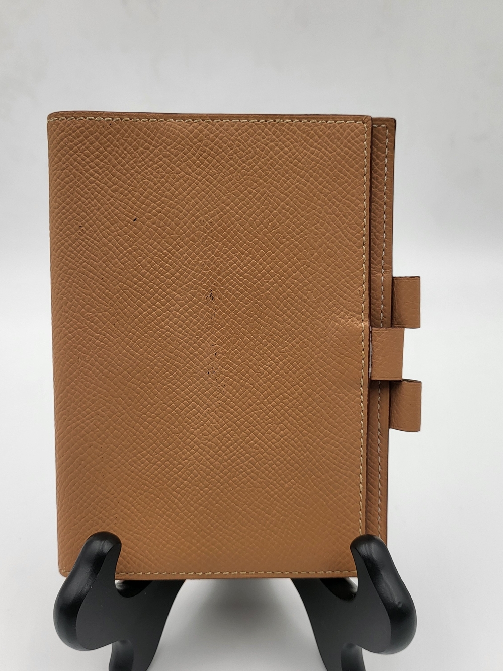 HERMES Bearn Epsom Leather Couverture Passport/Agenda, Authentic..